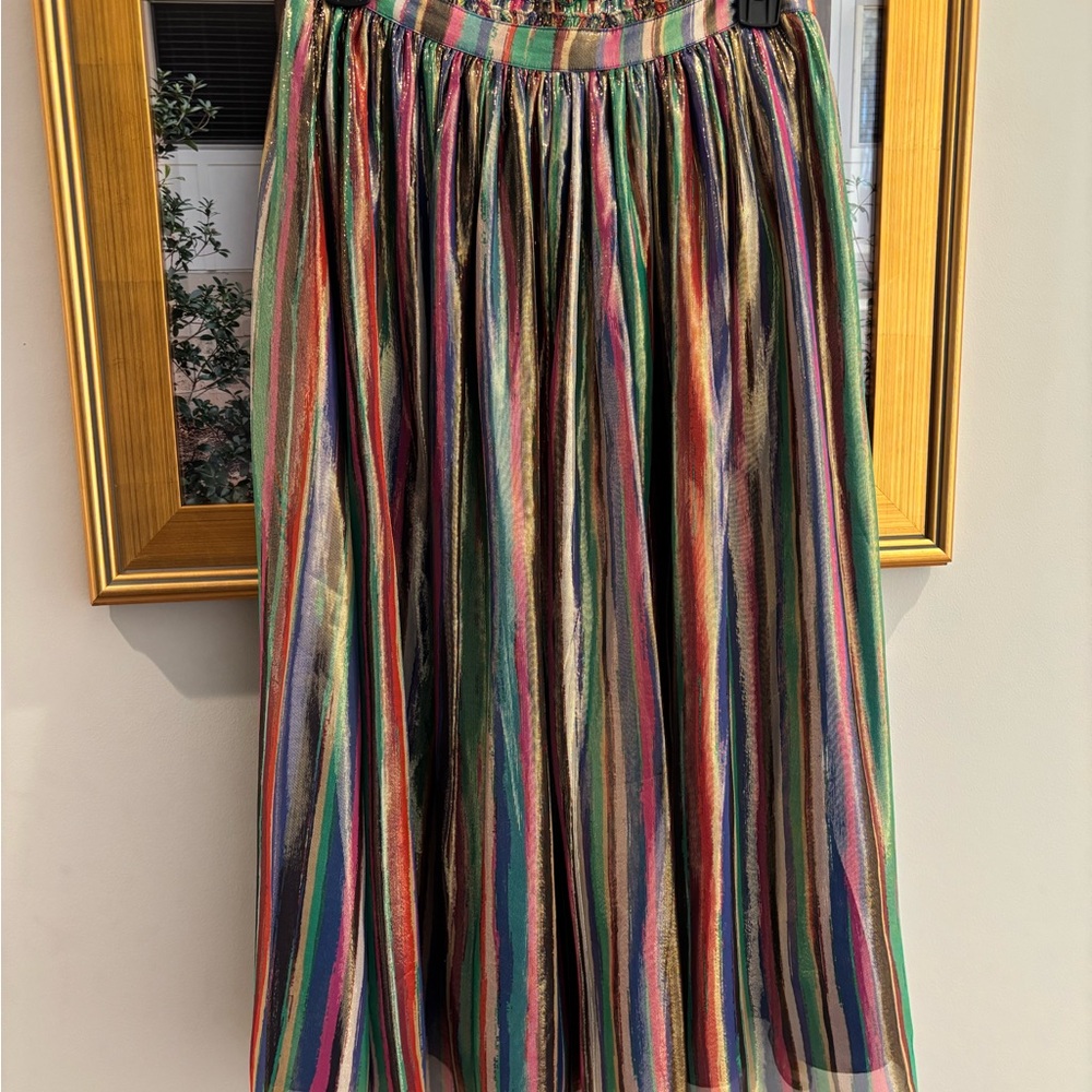 Multicolor Striped Women's Skirt